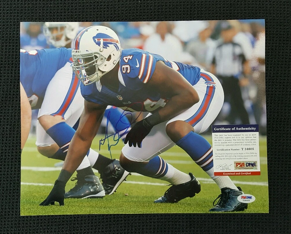 Foto autografiada de Mario William Buffalo Bills 11x14. PSA Foto 1 de 1