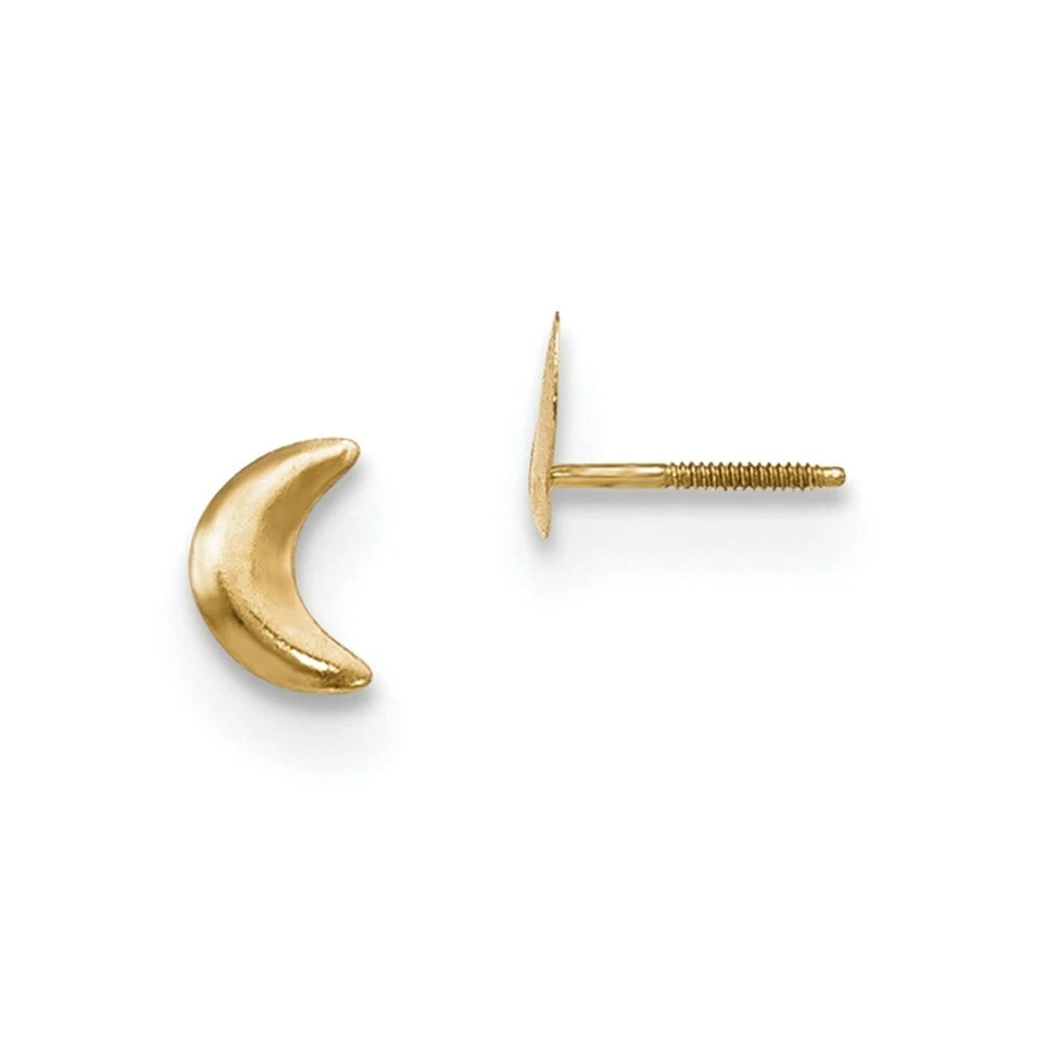 14k Madi K Moon Post Earrings Gk586