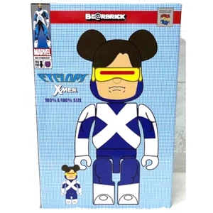 MEDICOM TOY BE@RBRICK CYCLOPS (VARIANT SUIT Ver.) X-MEN 100% & 400% JAPAN NEW - Picture 1 of 7