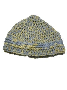 cappello neonato NUOVO filato all'uncinetto a mano - Foto 1 di 2