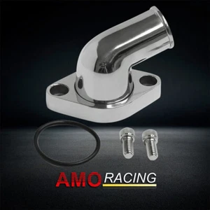 15° Swivel Water Neck Polished Thermostat Housing Fits Chevy SBC BBC 350 396 454 - Picture 1 of 5