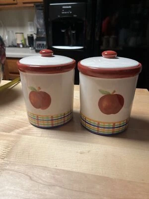 Discounted 4.5x 4.5 apple scented jar candles  - Image 1 of 4