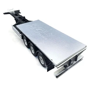1:14 Metallplatte Pritsche für 3Achs-Sattelauflieger 56330 RC Container Trailer - Picture 1 of 5