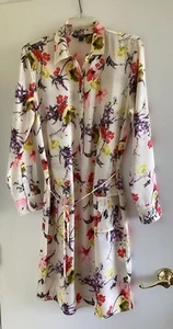 Ralph Lauren Floral Print Dress Long Sleeve Size 10 New - Picture 1 of 9