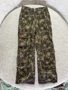 The North Face HyVent Snow Ski Pants Boys Large Green Camo Insulated Waterproof - Picture 1 of 11