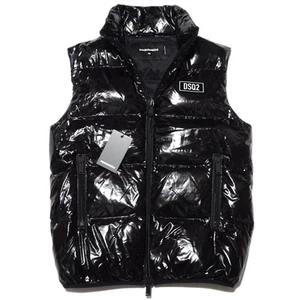 Unused Dsquared2 Shiny Down Vest Down Jacket Outer Mens Size 46 Very Rare - Picture 1 of 8