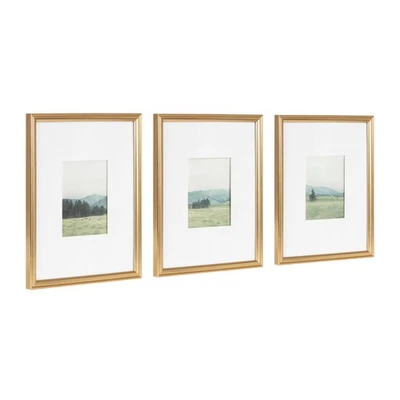 Adlynn Decorative Rectangle Watercolor Framed Art Set of 3; 11 x 14 matted to... - Image 1 of 4