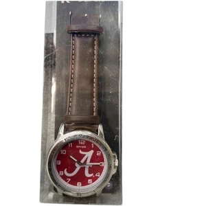 Reloj Alabama Crimson Tide Clásico Deportivo Para Hombre Cuero Marrón Sparo NCAA Mercancía - Imagen 1 de 5
