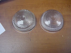 2 VG Used Lucas FR Clear Lenses Austin Healey 100-4 Triumph TR2 TR3 Morris Minor - Picture 1 of 4