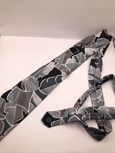 The American Edition Collection Mens Multi Color Suit Tie Black White Grey - Picture 1 of 5