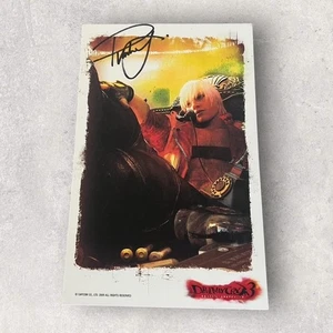 Offizielle Capcom Devil May Cry 3 Promo Karte mit Reuben Langdon Autogramm - Bild 1 von 2