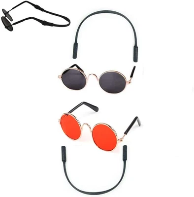 Gafas de sol para perros y gatos pequeños de color aleatorio 2 piezas Foto 1 de 4