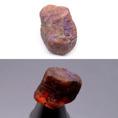 💎 42.80ct 23x18mm Rough Natural Purplish Red Ruby - Unheated, Madagascar Gem - Image 1 of 4