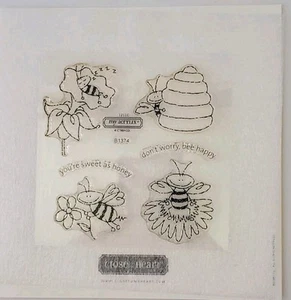 Close To My Heart Bee Happy Clear Acrylic Stamps B1374 - Picture 1 of 2