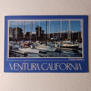 Ventura California Ventura Harbor In Winter Time Sailboats Unposted Postcard - Picture 1 of 7