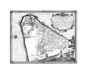 Antique map, Dahlbergh/Pufendorf, Helsingorae et arcis Croneburgensis … - Picture 1 of 1
