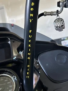Motorcycle Handlebar Don’t F***ing Die Decal. Many Colors Available. - Picture 1 of 4