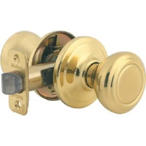 (2) - Kwikset Signature Serie poliertes Messing Flur & Schranktürknopf 720CN 3 CP - Bild 1 von 1
