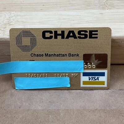 Chase Manhattan Bank MasterCard credit card 666 expired 1993 S125 - Image 1 of 2