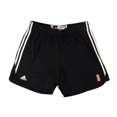 Pantalones cortos negros de práctica auténticos emitidos por el equipo Adidas WNBA Player Pro Cut para mujer Foto 1 de 2