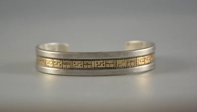Roderick Tenorio - Santo Domingo Kewa Solid 14 Karat Gold on Sterling Silver - Image 1 of 4