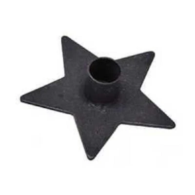 Candelabro Star Taper en hierro forjado negro  Foto 1 de 2