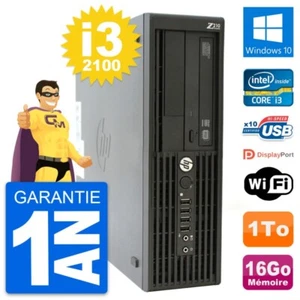 PC HP WorkStation Z210 SFF Intel i3-2100 RAM 16Go Disque 1To Windows 10 Wifi - Photo 1/3