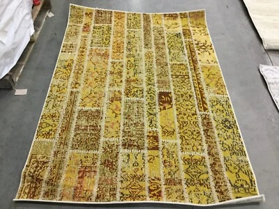 Поврежденный ковер-переплет ЖЕЛТЫЙ / МУЛЬТИ 4 фута x 5 футов 7 дюймов сниженная цена 1172635247 MNC216K-4 - Изображение 1 из 4