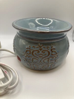 Yankee Candle Eléctrico Tarta Cera Derretida Calentador Antiguo Azul Probado Funcionando Foto 1 de 3