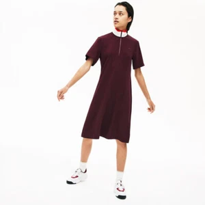 Lacoste Flared Zip-Up Polo Dress / EF4481-51 - Picture 1 of 5
