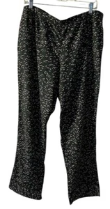 Victoria’s Secret Pajamas 2 pocket Lounge Pants Women’s Large Black Pink Green - Picture 1 of 24