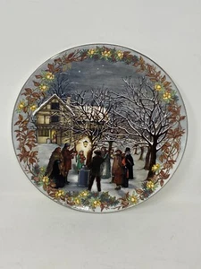 Plato de Navidad de Colección Madera de Cuña Duodécima Noche 12º Día de Navidad Hueso China - Imagen 1 de 9