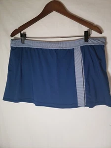 Liz Claiborne Blue Swimskirt with Split Sz XL - Picture 1 of 7