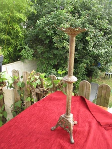 Chandelier d'égiise en bronze ancien XIXe - Photo 1/4