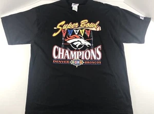 Vintage Tour Champ Denver Broncos Tee Shirt 1998 Size XL Super Bowl XXXII NFL - Bild 1 von 4
