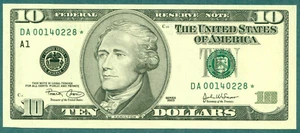 10 Dollar bill 2003 ( 228 STAR ) World paper money currency banknotes. - Picture 1 of 3