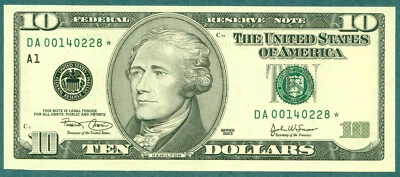 10 Dollar bill   2003  ( 228 STAR )  World paper money currency banknotes. - Image 1 of 3