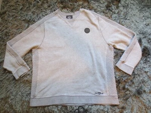 Twenty Eight & Main Sweater XL Gray Waffle Walt Disney Logo Sweatshirt Pullover - Picture 1 of 20