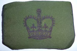 EJÉRCITO BRITÁNICO ANTIGUO PATRÓN RANGO INSIGNIA DÉCADA DE 1980 OFICIAL DE ORDEN CLASE 2 TIPO 1. - Imagen 1 de 1