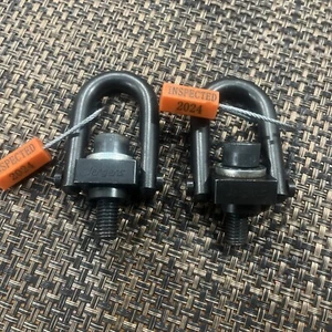 ๐บ๐ธ(2)Jergens Anello di Paranco a Tiraggio Centrale Forgiato, M10 X 1,50, 450 KG, ISPEZIONATO - Foto 1 di 7