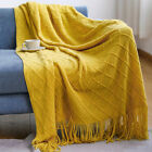 Knitted Throws Soft Blankets Air Conditioning Bed Fringed Home Chair Sofa Towel