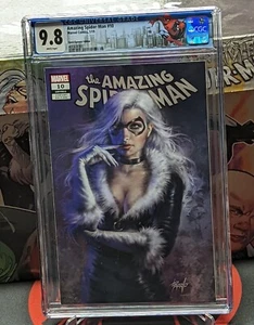 Amazing Spider-Man #10 Parrillo Virgin schwarz Katze Variante CGC 9.8 Ltd 1000 Exemplare - Bild 1 von 11