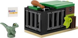 Lego Jurassic World: Dino Falle 2 mit Baby Raptor Minifigur und Köder - Bild 1 von 4