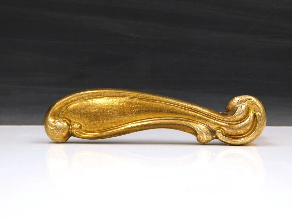 ▨ 7X7mm ancienne Poignée, Bequille de porte en Bronze, Style Louis XV - Photo 1/4