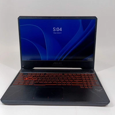 Broken Asus tuf fx505 15.5" i5-8300H 8GB RAM 256GB GeForce GTX 1050 Bad Hinge - Image 1 of 4