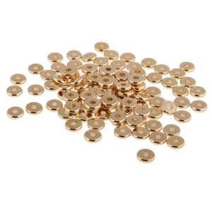 100pcs Solid Brass Disc Spacer - Picture 1 of 8