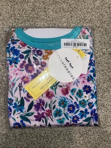 Little Sleepies 🌸 Sweet Pea Floral Flowers Pajama PJ Set Size 7/8 - Picture 1 of 2