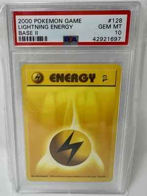 PSA 10 Pokemon Lightening Energy Base II 2000 Pokemon Game (42921697) - Image 1 of 3