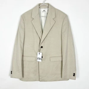 Zara Man Edition Blazer Jacket Tan Size 36 - Picture 1 of 3