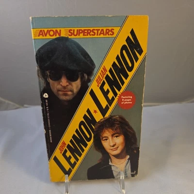 Vintage Paperback Book ~ Avon Superstars ~ John Lennon ☆ Julian Lennon Biography Foto 1 de 4